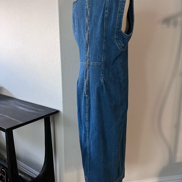 Anthropologie Pilcro Blue Denim Midi Dress - Picture 6 of 9